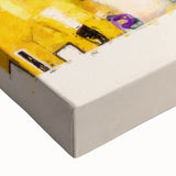 Large art of a black and white landscape painting on stretched canvas, ideal for bedroom wall decor.