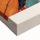 Black and white large art canvas featuring an abstract landscape, ideal for bedroom wall decor.