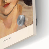 Large abstract wall art featuring mid-century modernist designs in vibrant colors on acrylic glass.