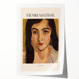 Extra large rolled print of a Henri Matisse-inspired floral design in vibrant colors, ideal for art wall dining room.