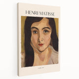 Abstract Henri Matisse design in vibrant colors on stretched canvas, ideal for kitchen wall art.