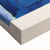 Large art, black and white landscape painting on stretched canvas, ideal for bedroom wall decor.