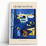 Black and white abstract composition on stretched canvas, ideal for kitchen wall art or bedroom decor.