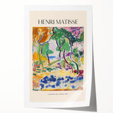 Rolled print of a Henri Matisse-inspired floral design in vibrant colors, ideal for art wall dining room decor.