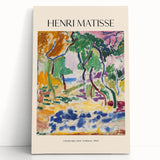 Black and white abstract print on stretched canvas depicting dynamic shapes.