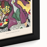 Extra large framed canvas featuring a close-up of colorful, textured art in the style of Henri Matisse.