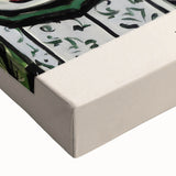 Black and white landscape painting on stretched canvas, featuring a minimalist design, ideal for bedroom wall art.