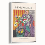 Framed canvas with a vintage landscape painting in muted earth tones, ideal for bedroom wall art.