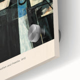 Mid-century modernist large abstract wall art by Henri Matisse in vibrant colors on acrylic glass.