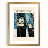 Textured abstract art print in vibrant blues and reds on a framed canvas, suitable for enhancing bedroom decor.