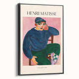 Black and white landscape art painting on framed canvas, featuring a vintage poster style, ideal for bedroom wall decor.