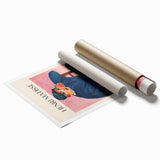 Extra large rolled print featuring Henri Matisse-inspired floral art in vibrant colors.