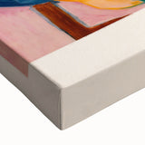 Large art depicting a black and white landscape painting on stretched canvas, suitable for bedroom wall placement.