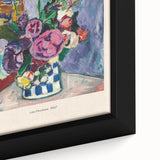 Extra large framed canvas featuring textured, colorful art by Henri Matisse in a black wall art style.