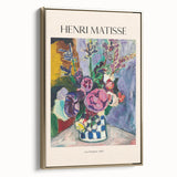 Framed canvas of a colorful Henri Matisse landscape painting, ideal for adding a vintage touch to any room.