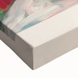 Large art depicting a black and white landscape painting on stretched canvas, suitable for bedroom wall decor.