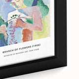 Extra large framed canvas featuring a close-up of textured, colorful art in black, ideal for living room wall decor.