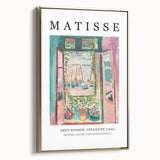 Landscape art painting of colorful abstract shapes on a black background, framed canvas, ideal for modern home decor.