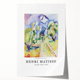 Extra large rolled print of a Henri Matisse-inspired floral design in vibrant colors, ideal for art wall dining room.