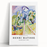 Black and white abstract Henri Matisse design on stretched canvas, ideal for kitchen wall art or bedroom ambiance.