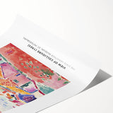 Extra large wall art featuring line art flowers in black on white, rolled print, suitable for large living room spaces.