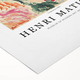 Art deco poster featuring geometric patterns and bold colors on rolled canvas, suitable for dining room decor.