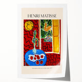 Extra large rolled print of a Henri Matisse-inspired floral design in vibrant colors.