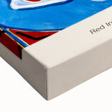 Large art of a black and white landscape painting on stretched canvas, ideal for bedroom wall decor.