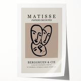 Rolled print of a Henri Matisse-inspired floral design in vibrant colors, ideal for art wall dining room.