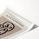 Extra large wall art featuring line art flowers in a minimalist style on rolled print, ideal for large living room decor.