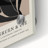 Large abstract wall art by Henri Matisse in mid-century modernist style, featuring bold colors on acrylic glass.