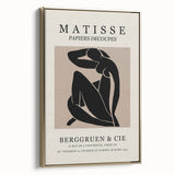 Framed canvas of a vintage Henri Matisse landscape art painting with colorful abstract shapes.