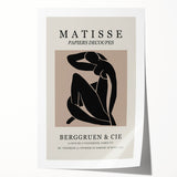 Extra large rolled print featuring a floral design by Henri Matisse in pastel shades, ideal for art wall dining room.