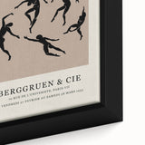 Extra large framed canvas featuring a black background with colorful, textured abstract shapes, ideal for living room decor.