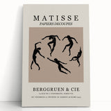 Black and white abstract print on stretched canvas, featuring fluid geometric shapes.