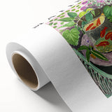 Art Deco poster featuring a minimalist Henri Matisse design in muted blue and pink, ideal for nursery wall art.