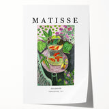 Extra large rolled print featuring a Henri Matisse-inspired abstract floral design in vibrant colors.