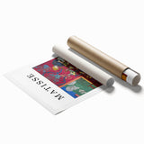 Extra large rolled print featuring a Henri Matisse-inspired floral design in vibrant colors.