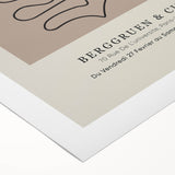 Art Deco poster featuring geometric patterns and bold colors on a rolled canvas, suitable for dining room decor.