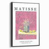 Black and white landscape painting on framed canvas, featuring a minimalist vintage poster art style.