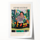 Extra large rolled print of Henri Matisse-inspired floral design in vibrant colors.