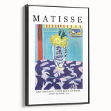 Black and white vintage poster art of a landscape on framed canvas, ideal for bedroom decor.