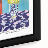 Extra large framed canvas featuring a textured, colorful abstract design on a black background, ideal for living room decor.