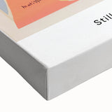 Large art depicting a black and white landscape painting on stretched canvas, suitable for bedroom wall decor.