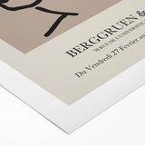 Art deco poster featuring geometric patterns and bold colors on a rolled canvas, suitable for dining room decor.