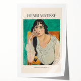 Rolled print of a Henri Matisse-inspired floral design in vibrant colors.