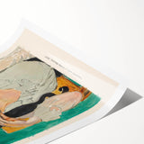 Extra large wall art featuring line art flowers in black on white canvas, suitable for large living room decor.