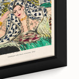 Extra large black wall art featuring abstract, colorful textured patterns on a framed canvas, ideal for living room decor.