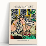 Black and white abstract print on stretched canvas featuring geometric shapes, ideal for kitchen wall art.