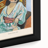 Extra large framed canvas featuring a black textured background with colorful, abstract shapes, ideal for living room decor.